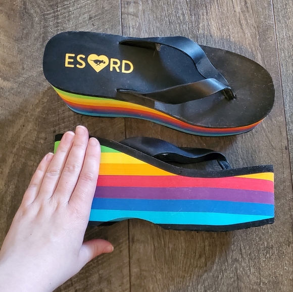Platform rainbow ๐ rocketdog sandals - Picture 2 of 5